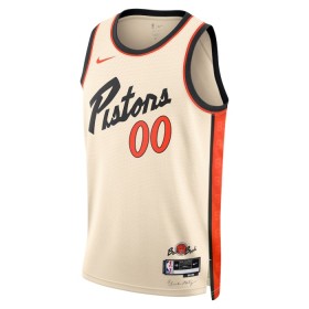 NBA Mænd Trøje Detroit Pistons Custom 2024-25 Nike City Edition Hvid Swingman